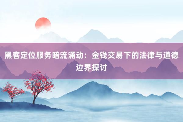 黑客定位服务暗流涌动：金钱交易下的法律与道德边界探讨